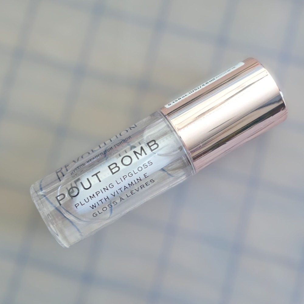 Revolution Pout Bomb Plumping Lip‎ Gloss Clear Glaze